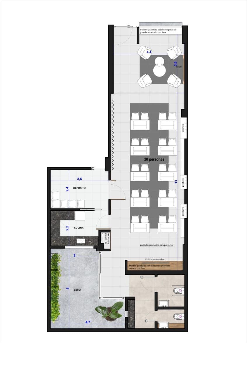 Auditorium floor plan